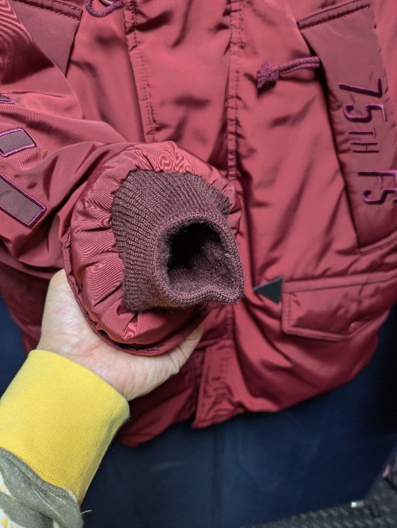 【美品】AVIREX N-3B タイガーシャーク Mサイズ バーガンディ