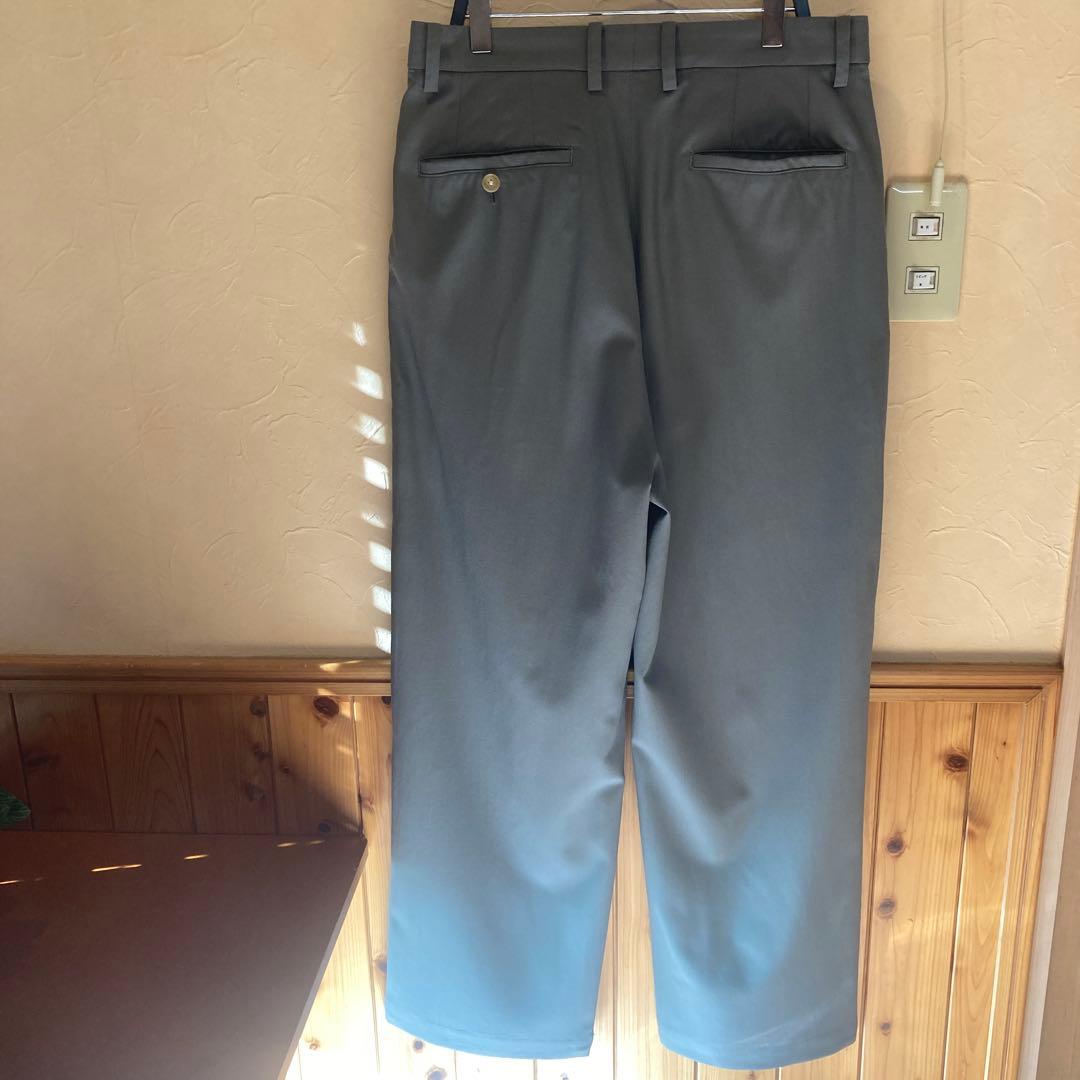 パンツ Super130 WORSTED WOOL 2-TUCK WIDE PANTS