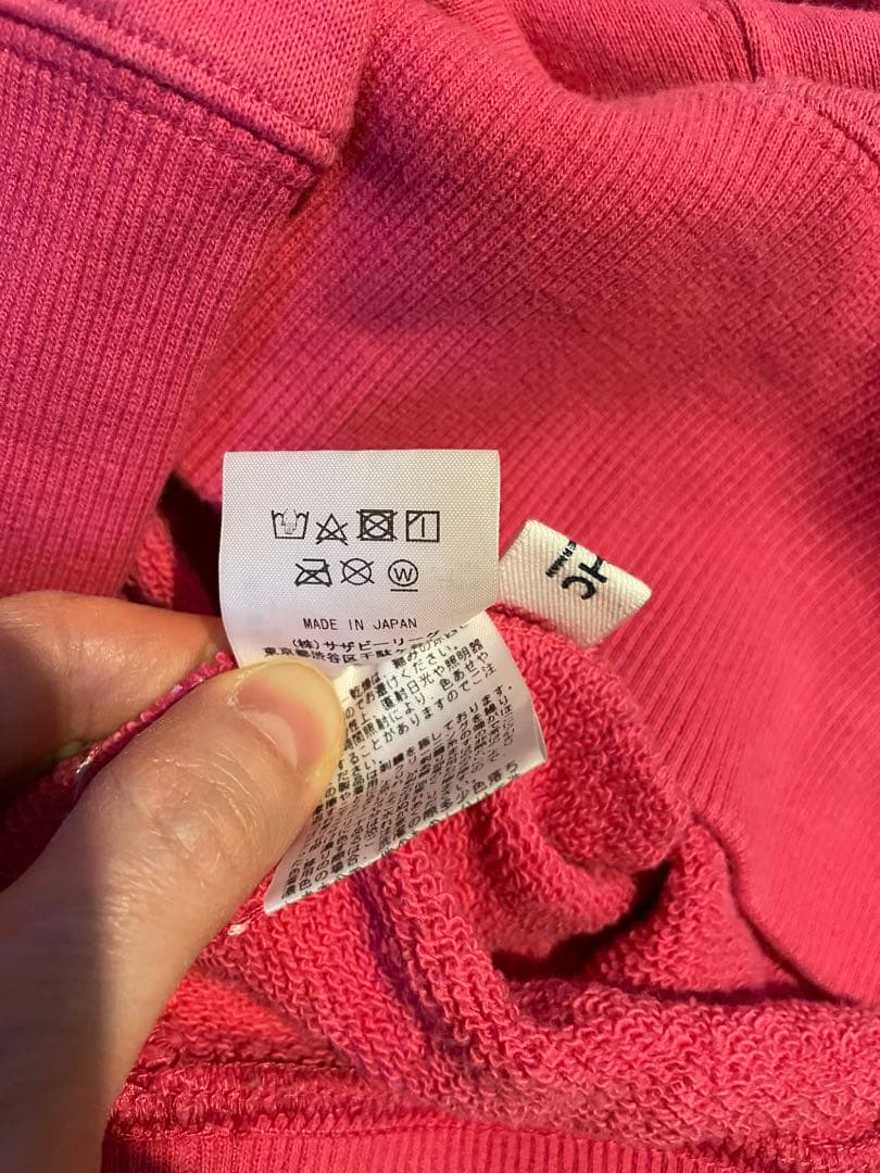 RHC Ron Herman 刺繍 ピンク トップス スウェット S