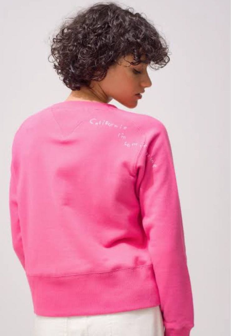 RHC Ron Herman 刺繍 ピンク トップス スウェット S