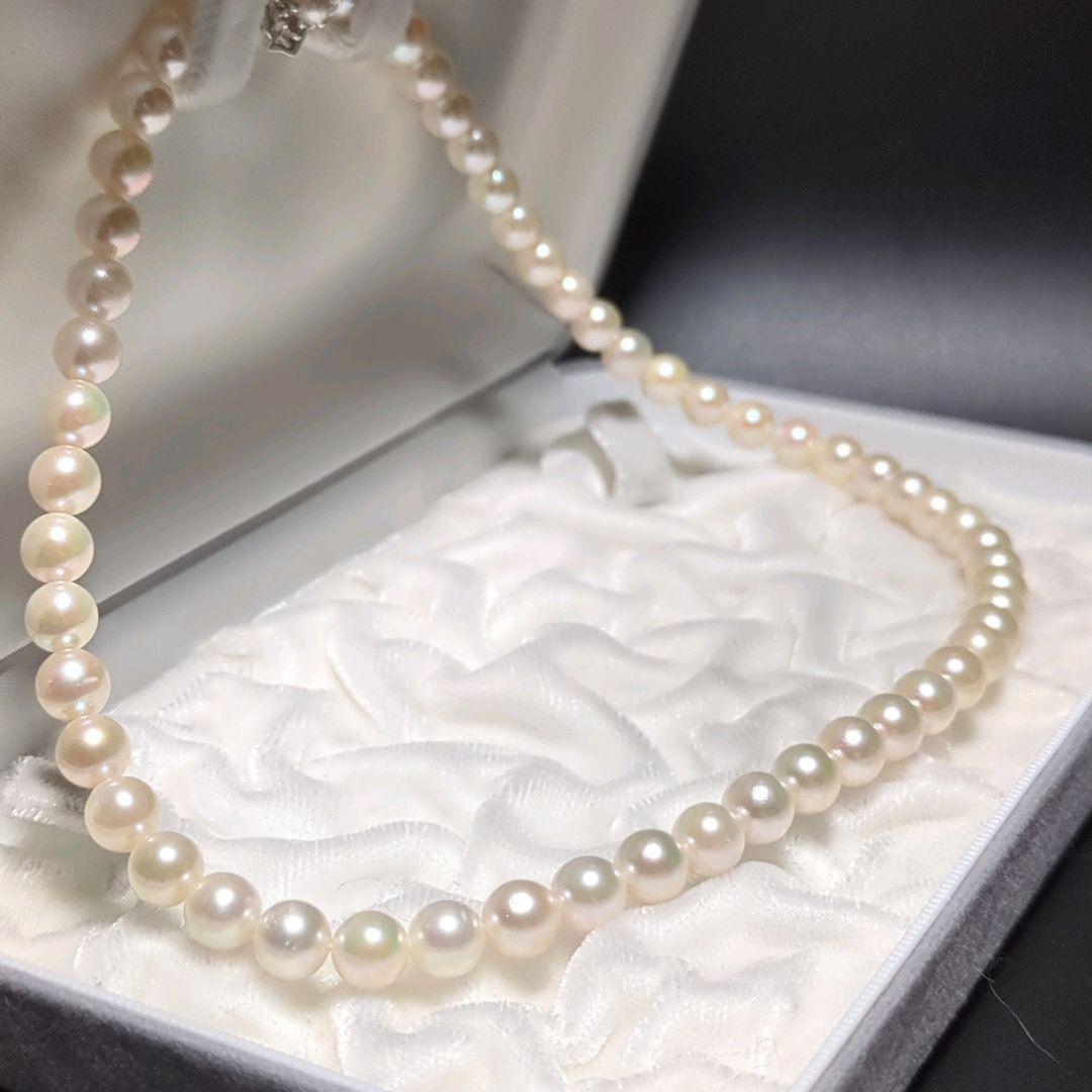 あこや真珠 ネックレス 約7.0-7.5mm 390