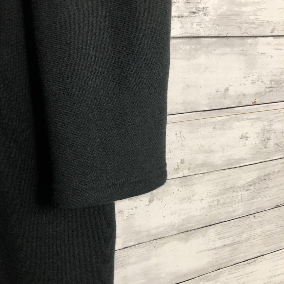 ヨウジヤマモト スウェット生地ロングコート フルジップ ノーカラーウールコットン