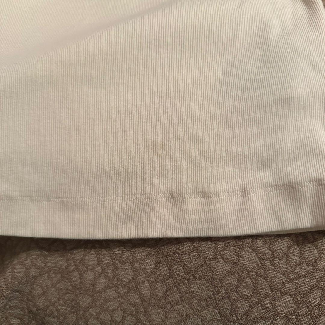 DIESEL ロゴ Tシャツ ロンT ショート丈 クロップド ホワイト 白