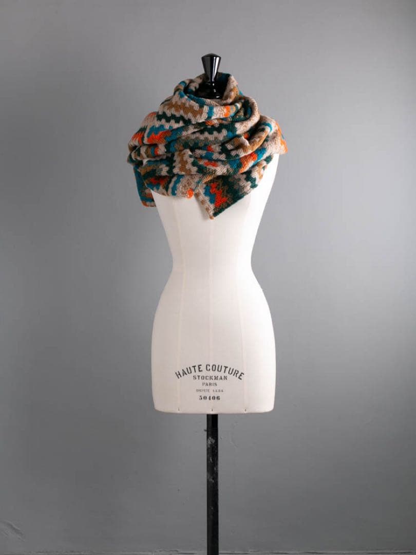 ガーメンツ　ストール Button Shawl - Crochet Knit -