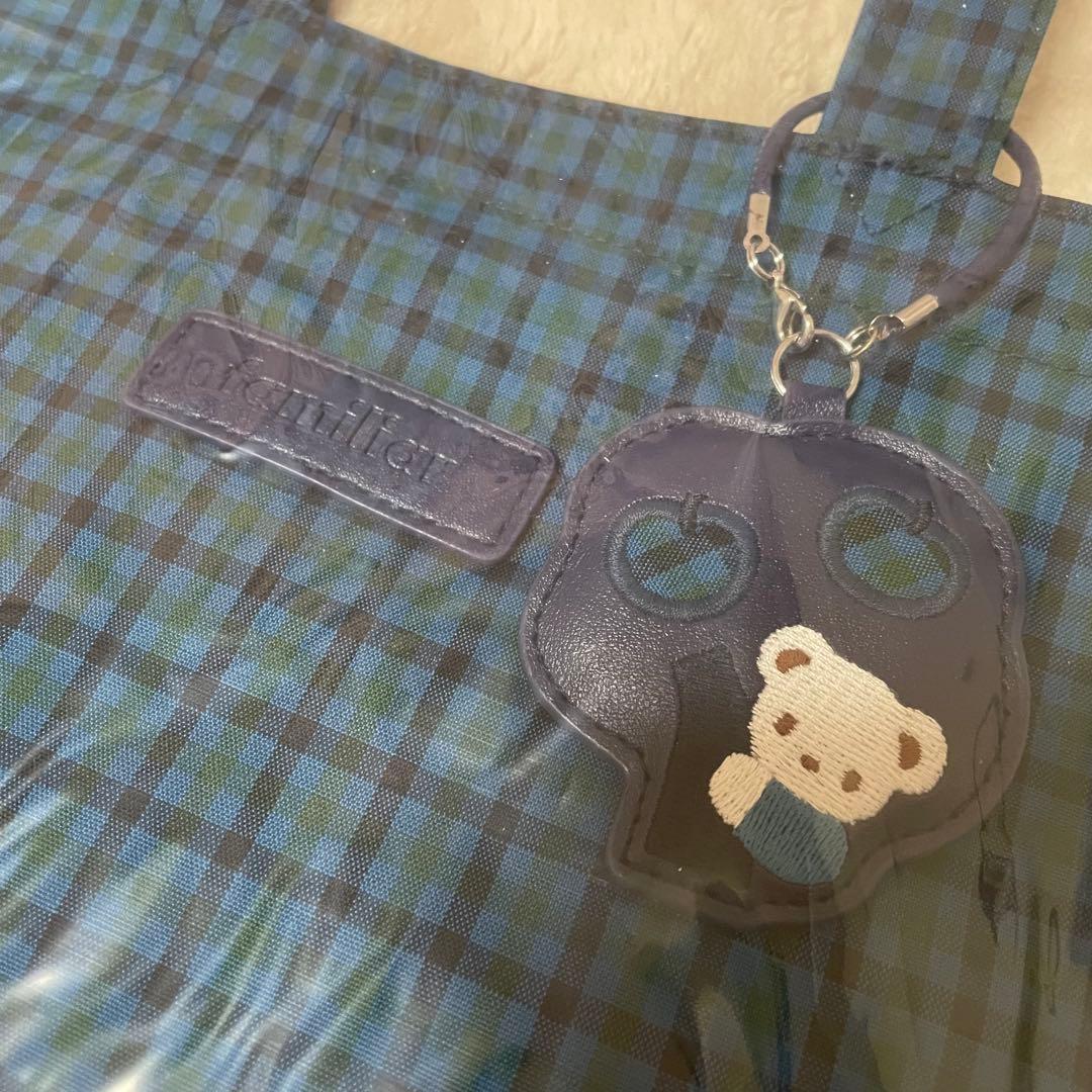 familiar ファミリア チェック トートバッグ 小 新品未開封 青 タグ付