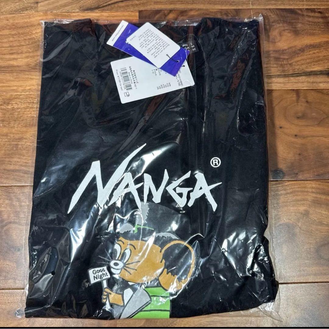 【新品未使用】GO OUT限定 ジェリーウカイ×ナンガ　ロンT 黒　サイズL