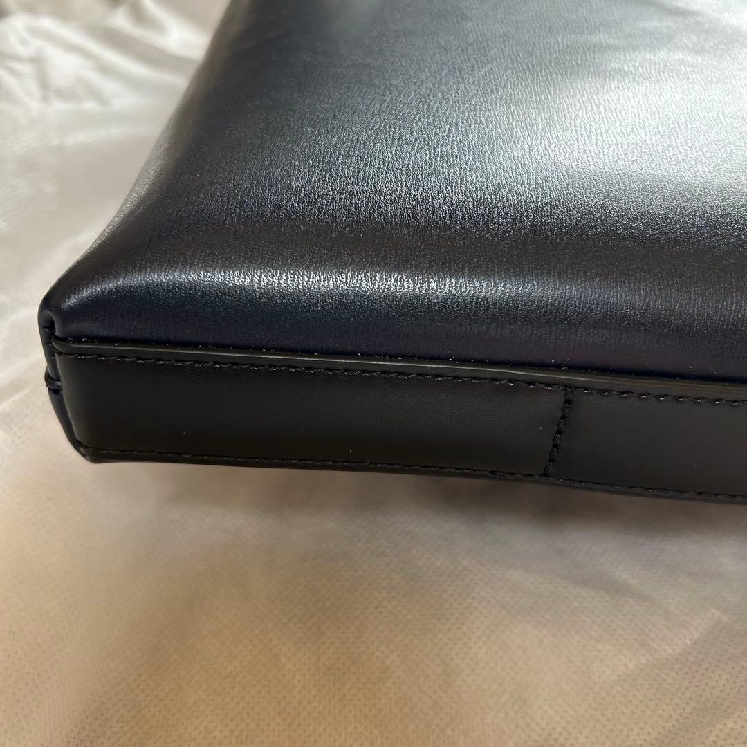 Paul Smith ネイビーレザービジネスバッグ