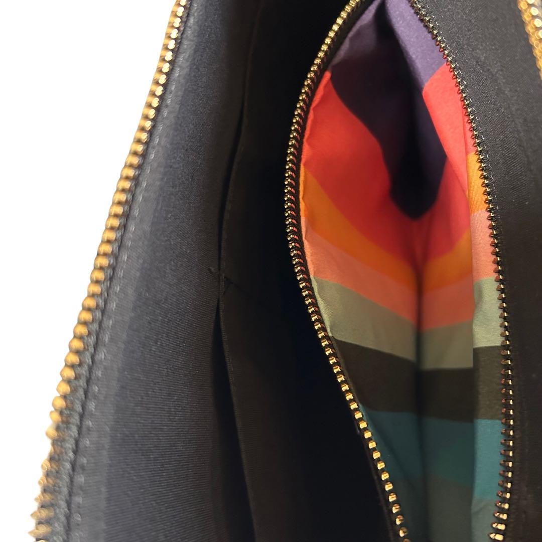 Paul Smith ネイビーレザービジネスバッグ