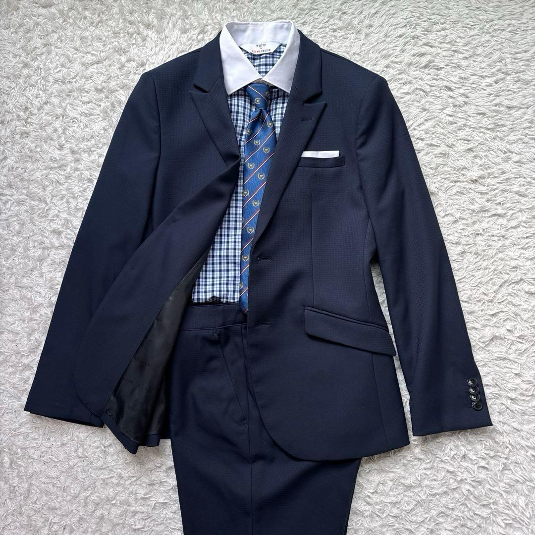 美品 Waltz by BEAMS DESIGNセレモニースーツ 紺 フォーマル