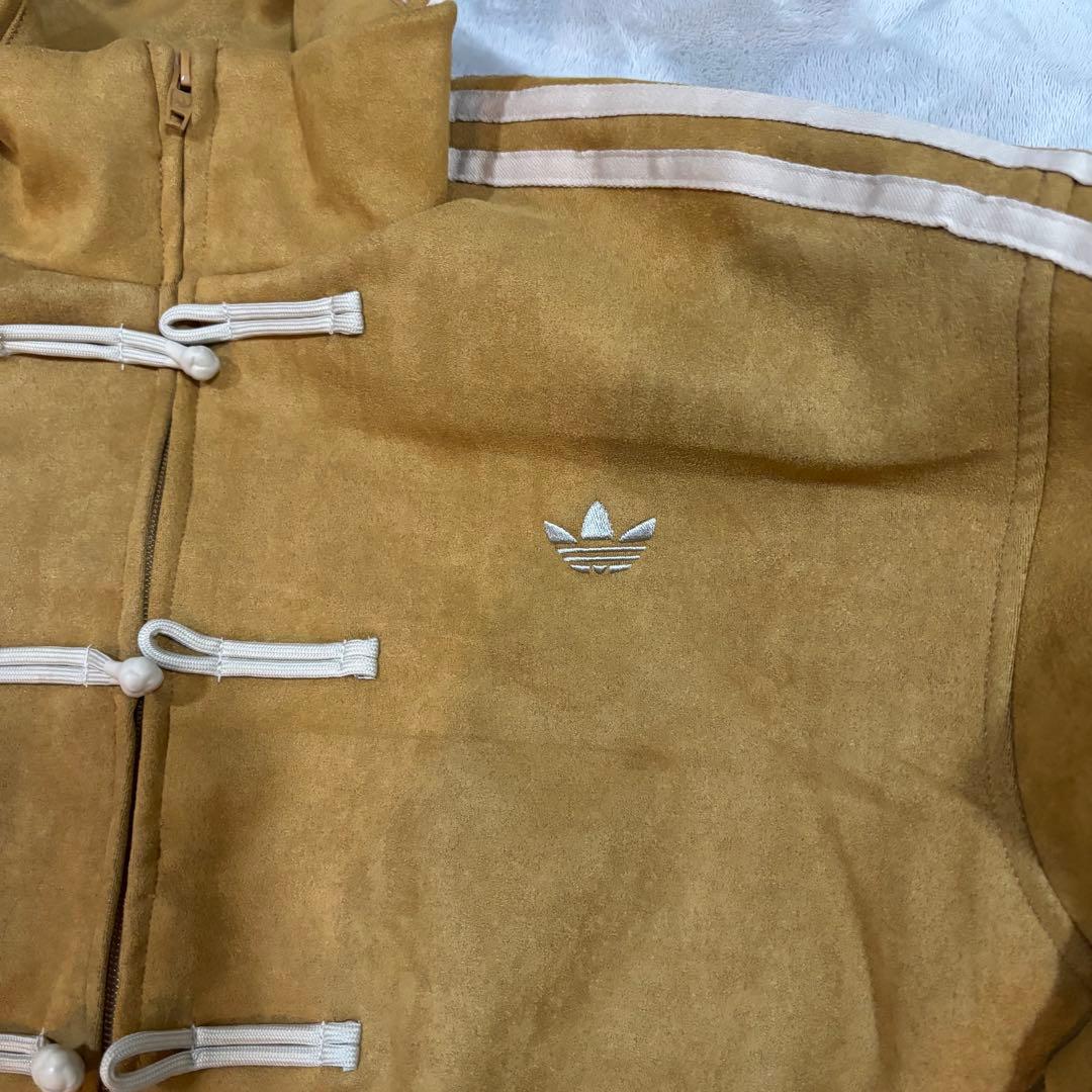 海外限定アディダス巳年 トラック スエード ジャケット マスタードイエロー L