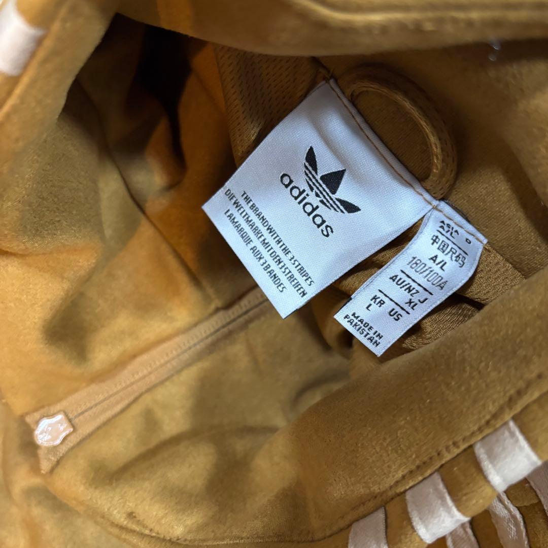 海外限定アディダス巳年 トラック スエード ジャケット マスタードイエロー L