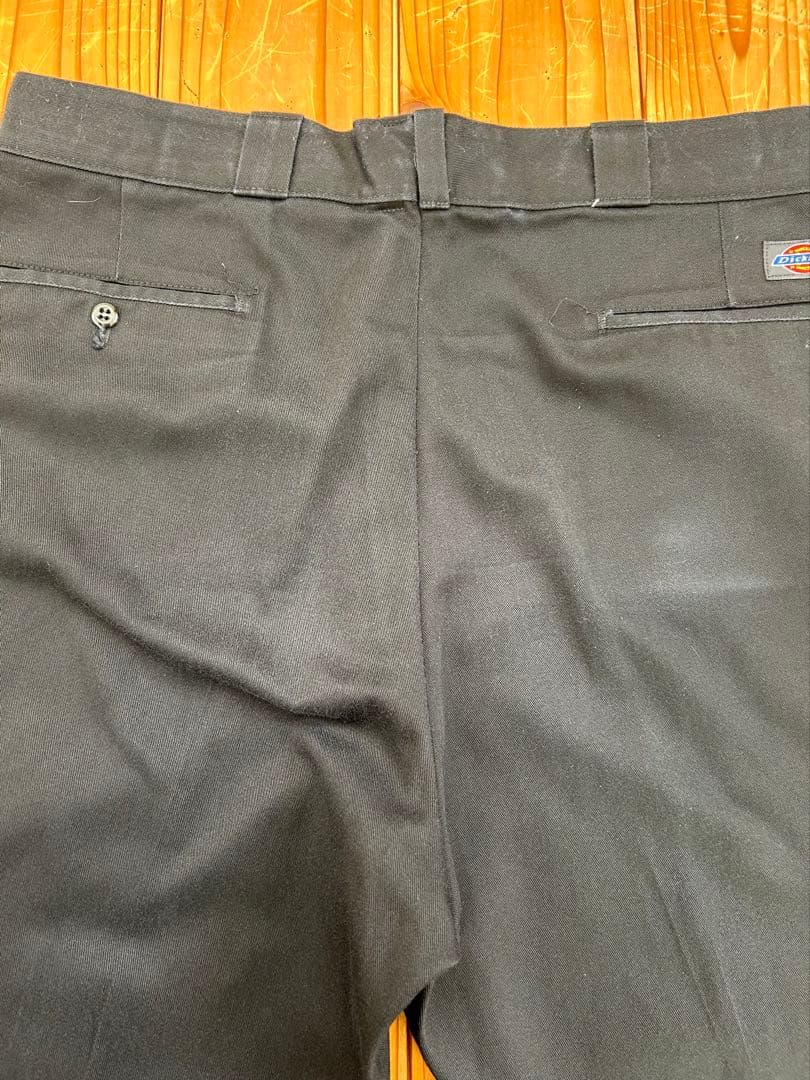 80s USA製 Dickies874 ブラックタロン W38