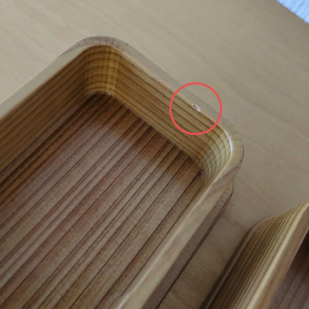 大館工芸社　曲げわっぱ　隅丸二段入子弁当箱