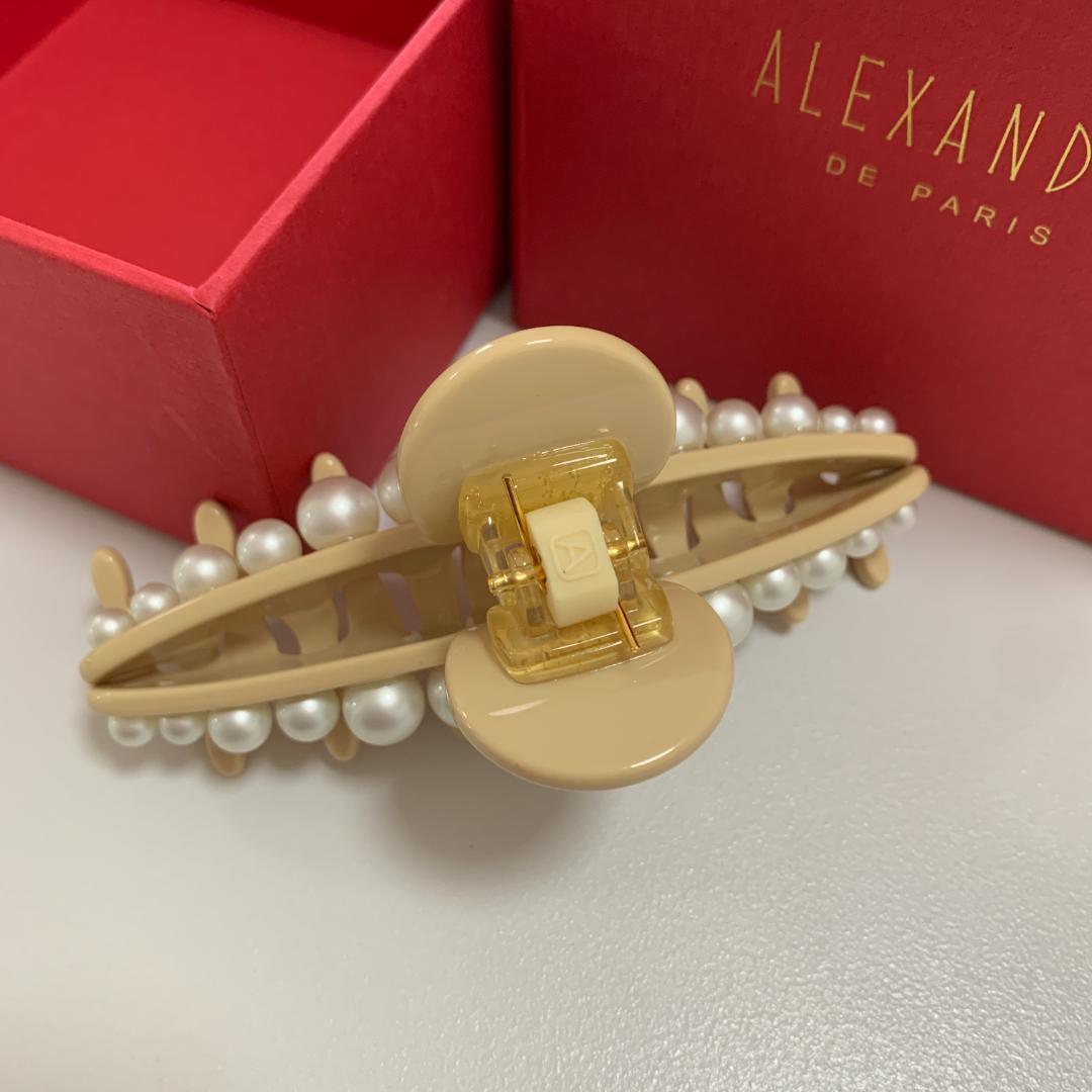 ALEXANDRE DE PARIS パール付きヘアクリップ