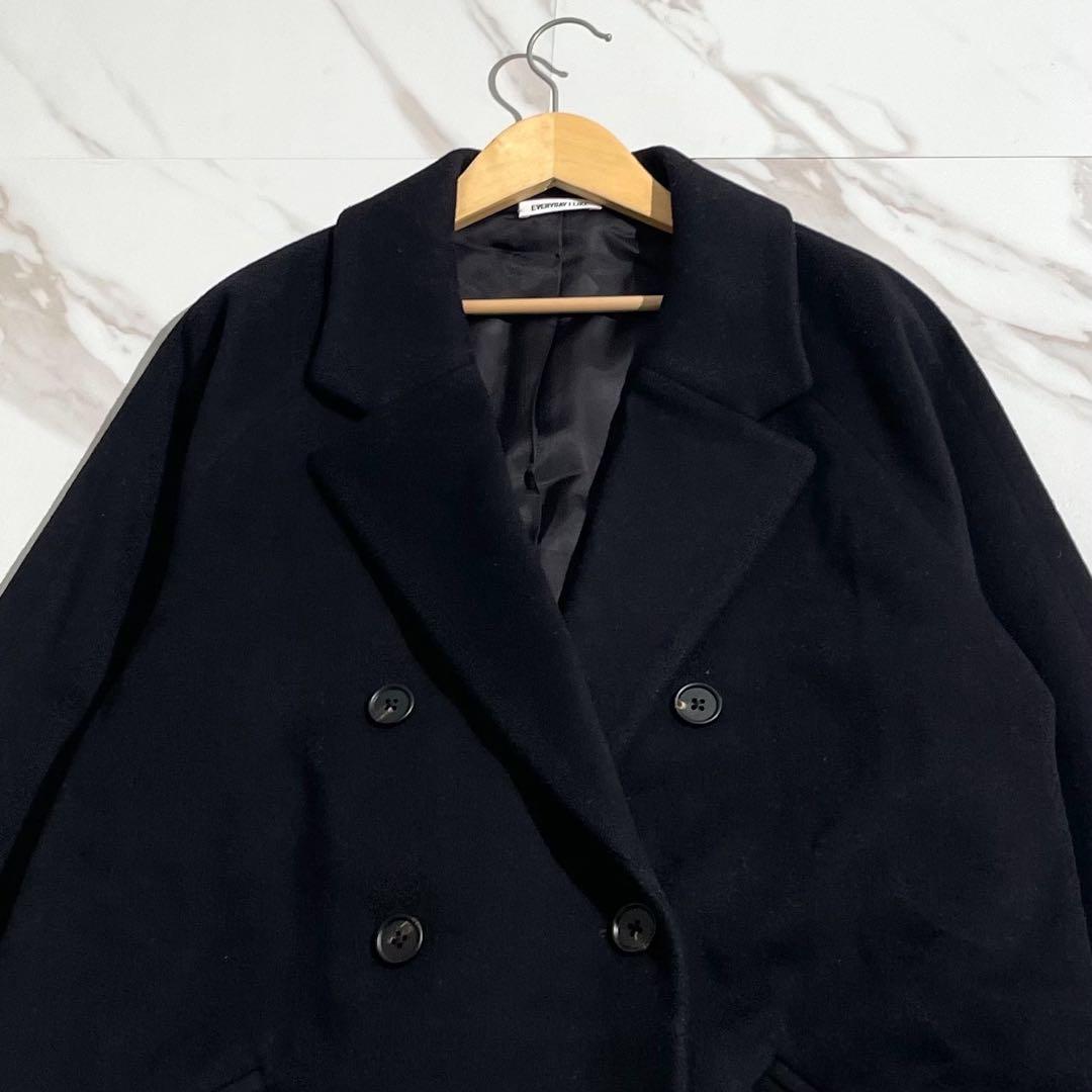 極美品✨Deuxieme Classe Short Double Coat 黒