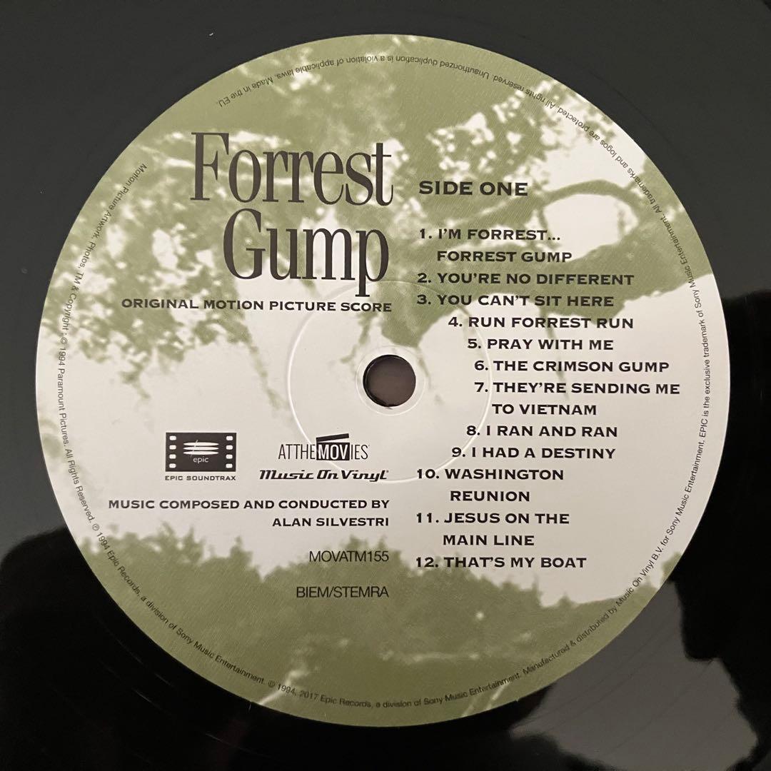 フォレスト・ガンプ Forrest Gumpサウンドトラック180g重量盤美盤