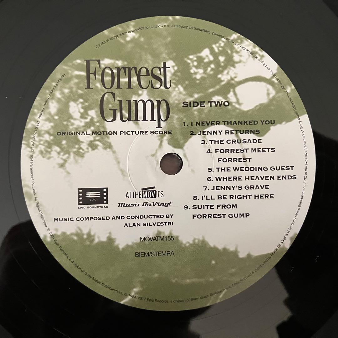フォレスト・ガンプ Forrest Gumpサウンドトラック180g重量盤美盤