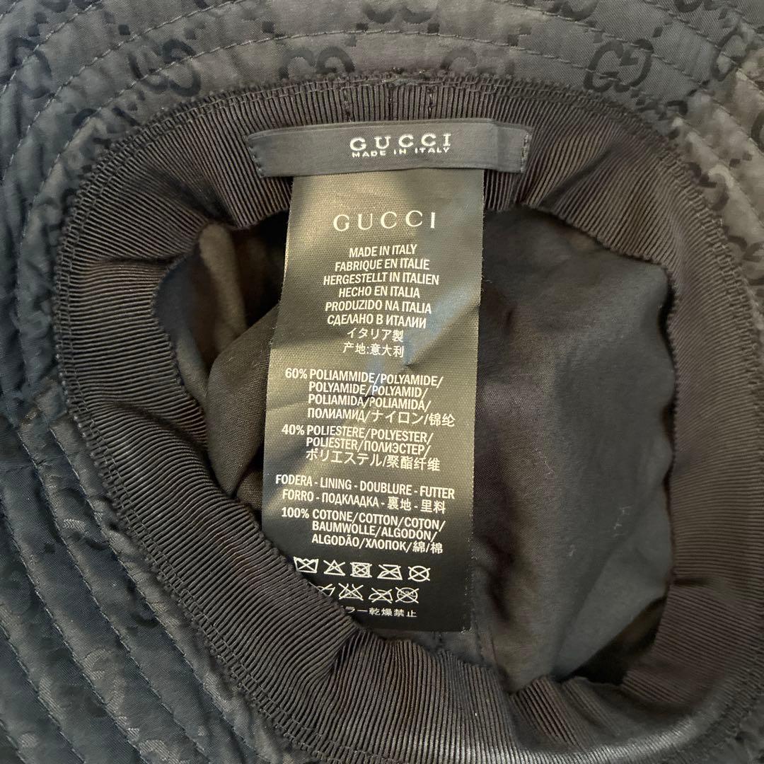 R&G様 GGパターン バケットハット 黒