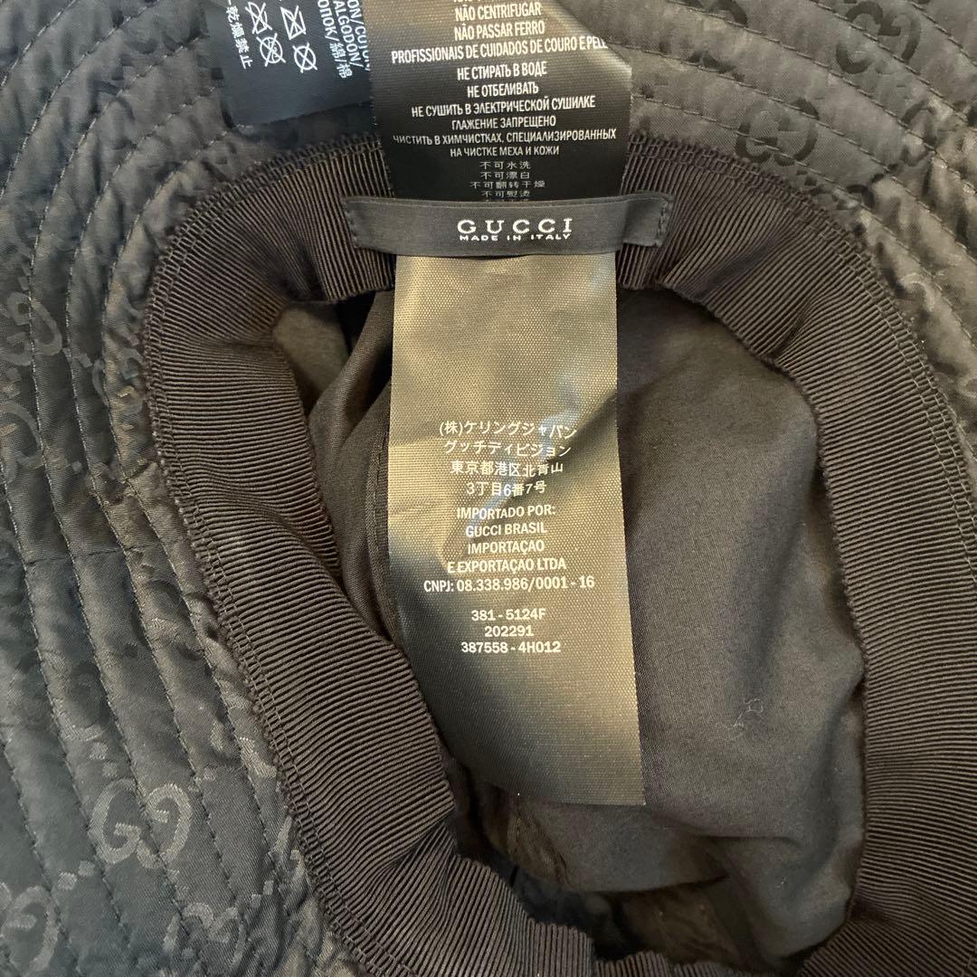 R&G様 GGパターン バケットハット 黒