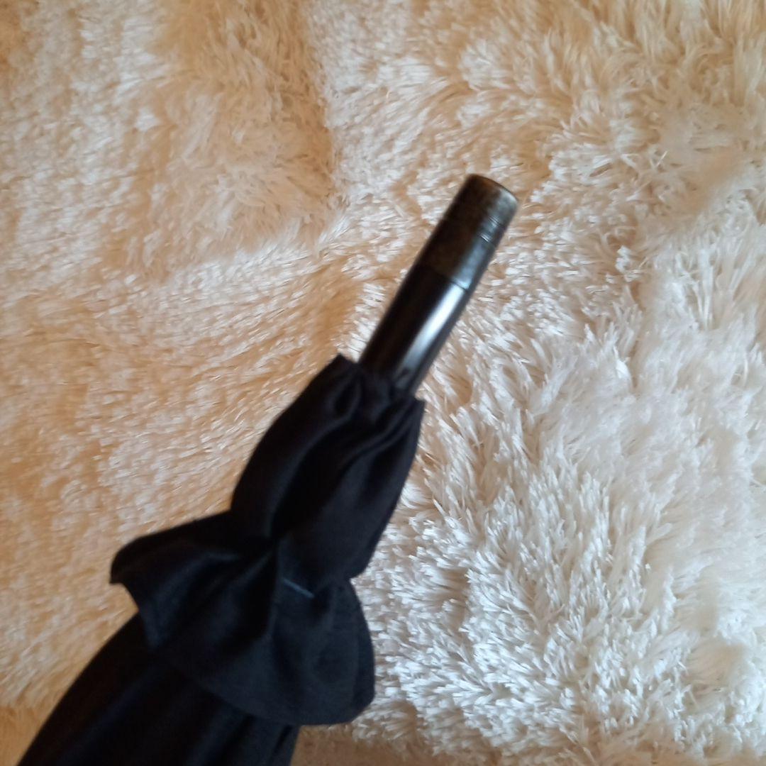 サンバリア100 日傘　長傘　ブラック　フリル　 Mサイズ