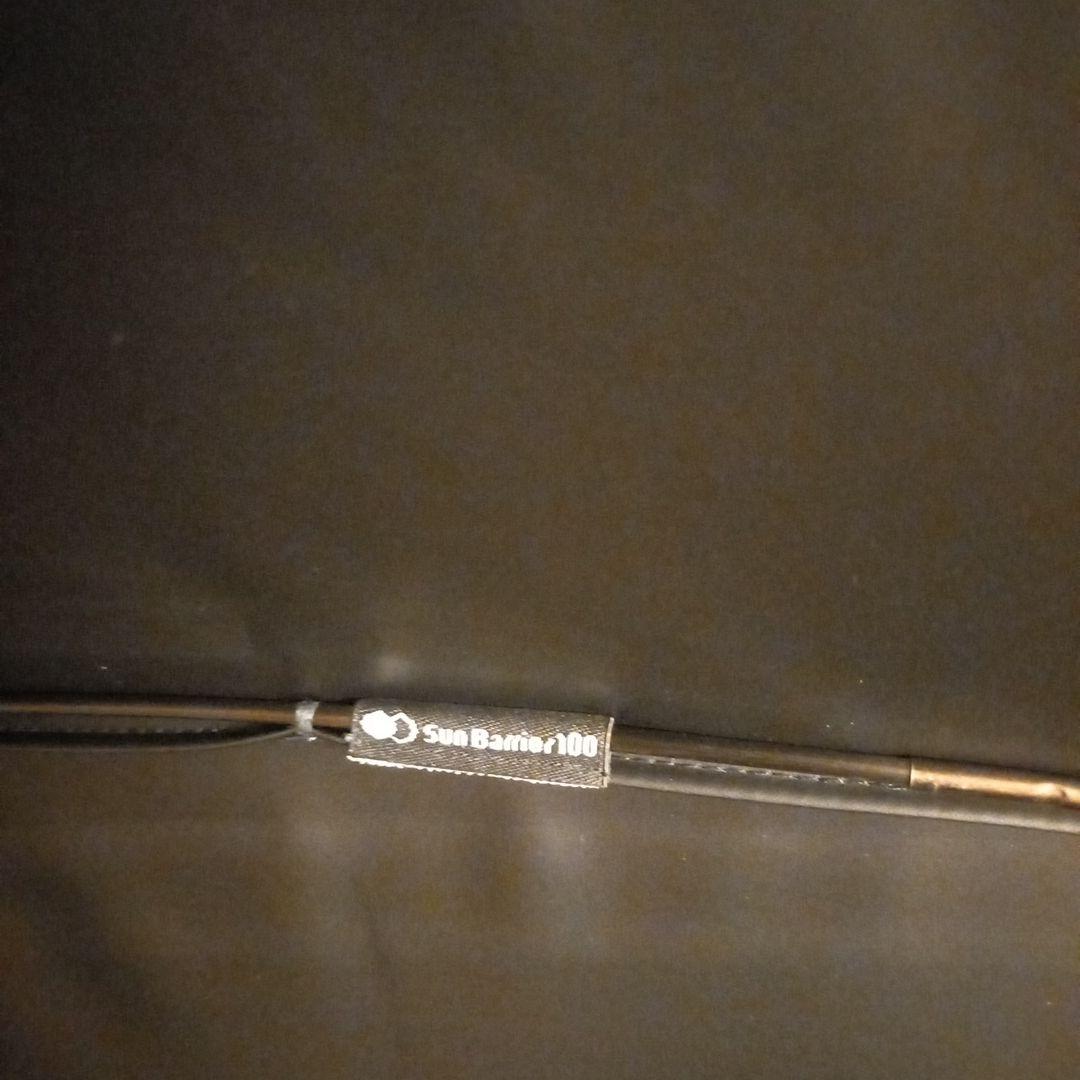 サンバリア100 日傘　長傘　ブラック　フリル　 Mサイズ