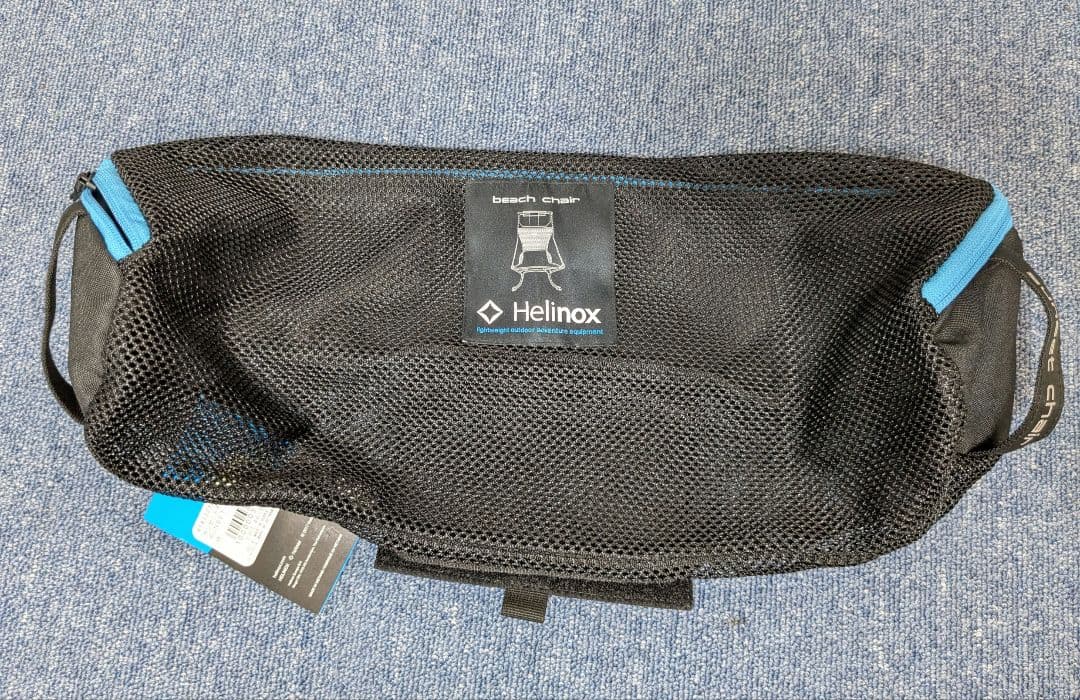 美品 Helinox ヘリノックス サンセットチェア ブルー ブラック