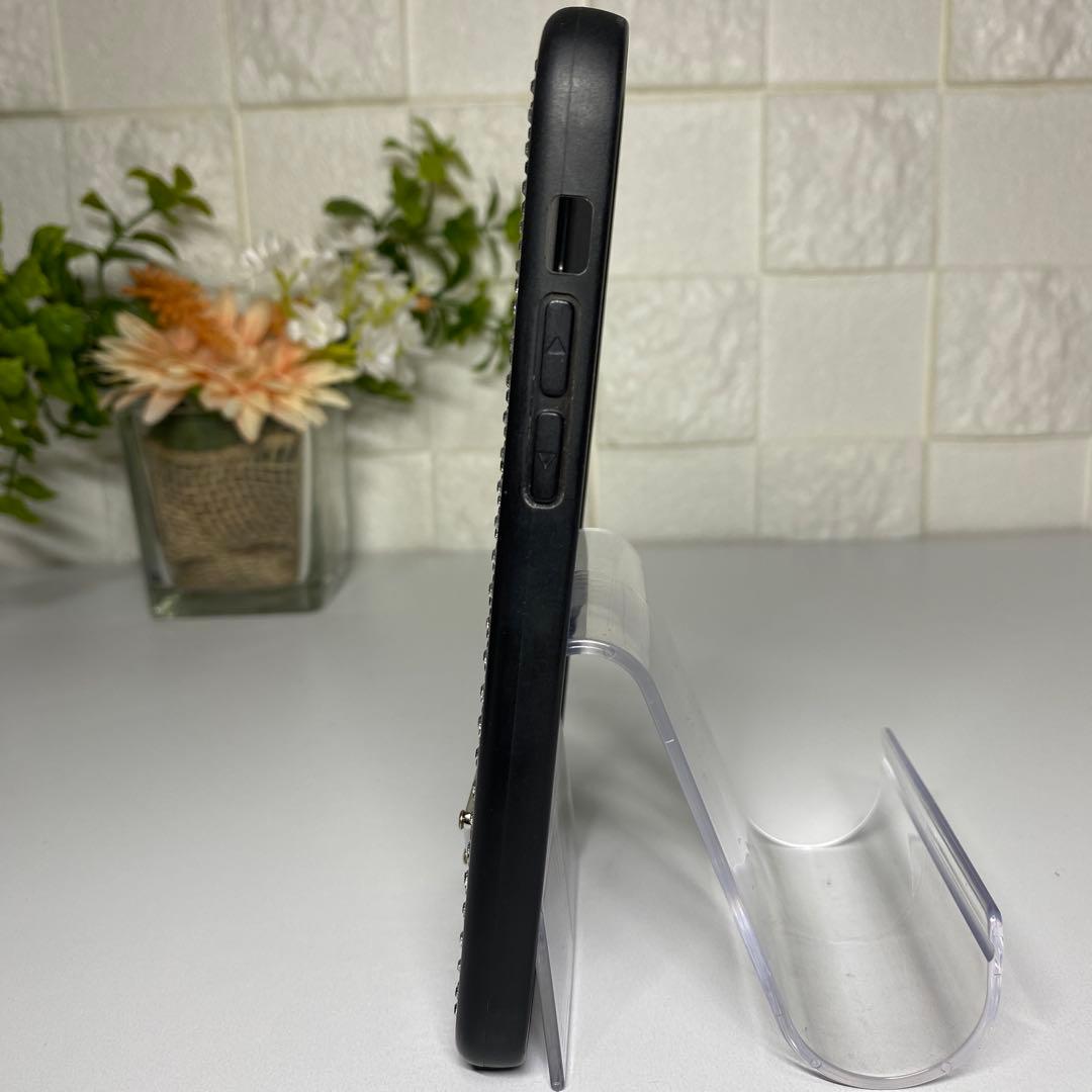 良品 PRADA iPhone12/12pro 黒 スタッズ トライアングル