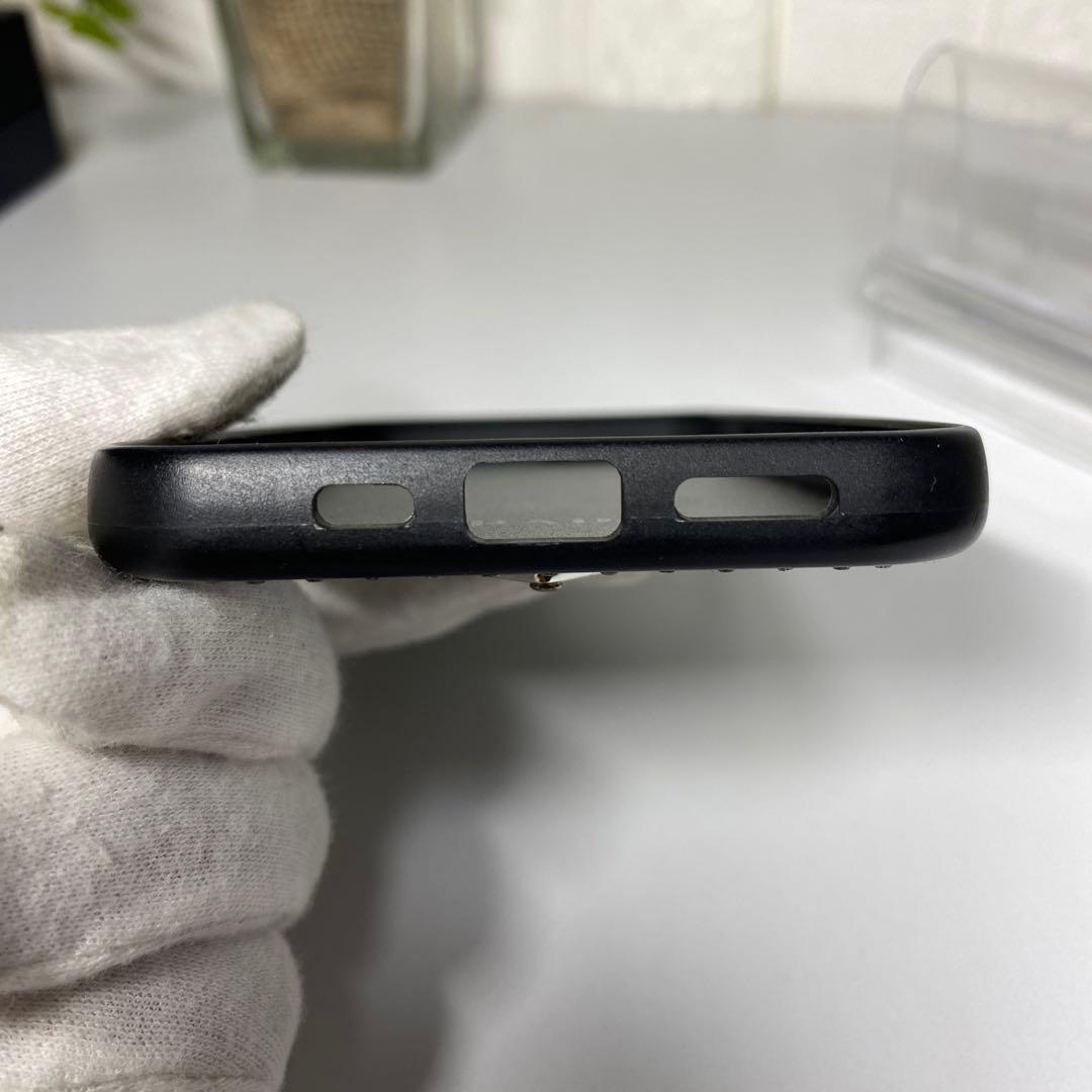 良品 PRADA iPhone12/12pro 黒 スタッズ トライアングル