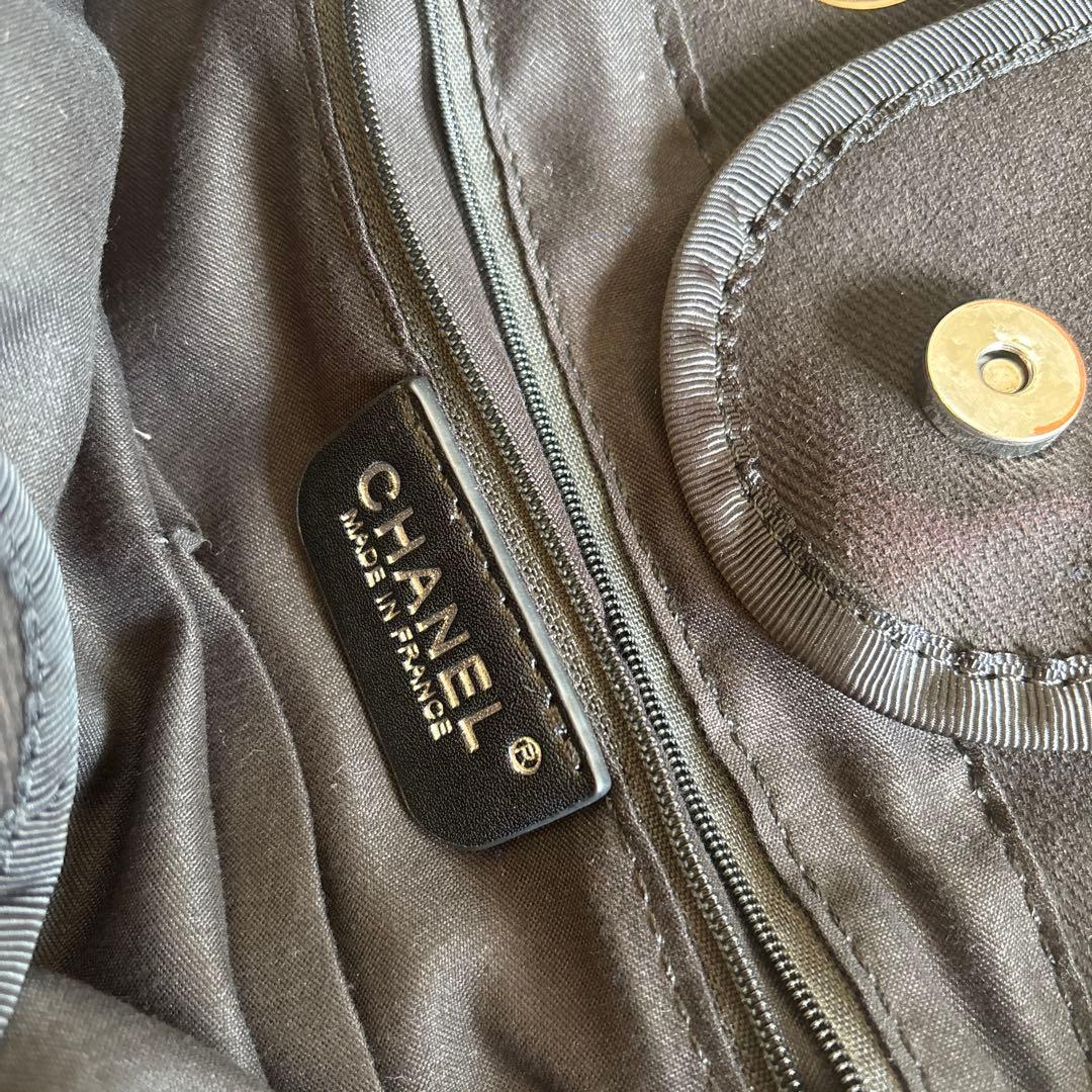 クロア　シャネルノベルティーチェーン⭐︎2wayブラック トートバッグ