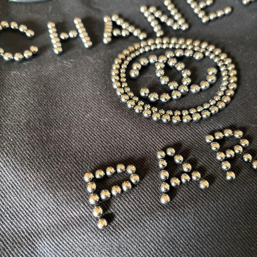 クロア　シャネルノベルティーチェーン⭐︎2wayブラック トートバッグ