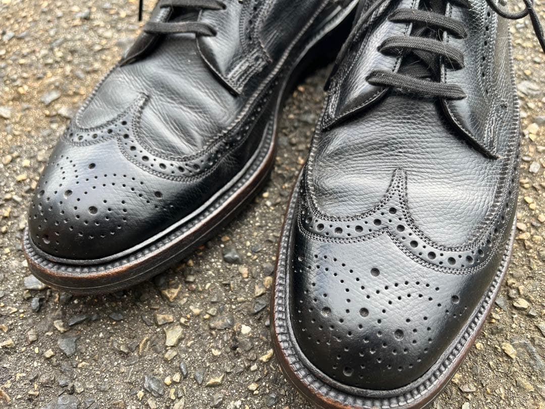 フローシャイム Kenmoor 1965年製 US8 黒 フルブローグ 米国製