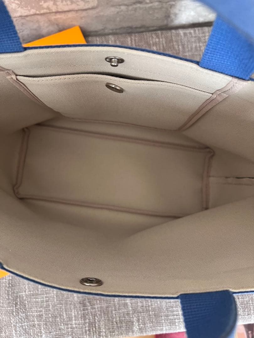 Hervé Chapelier ブラウン ブルートートバッグ