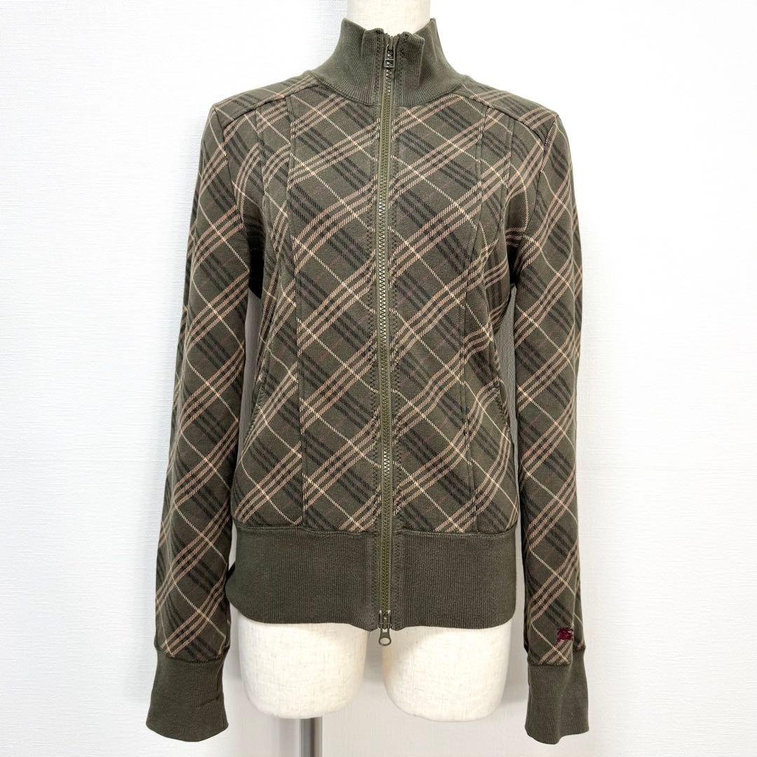 y2k❤️ BURBERRY BLUE LABEL 総柄 ダブルジップジャージ