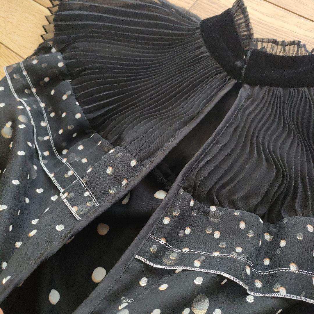 sacai サカイ　ポルカドット　オールインワン