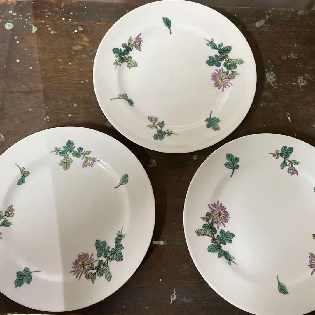 大倉陶園　ハンドペイント　プレート　3枚