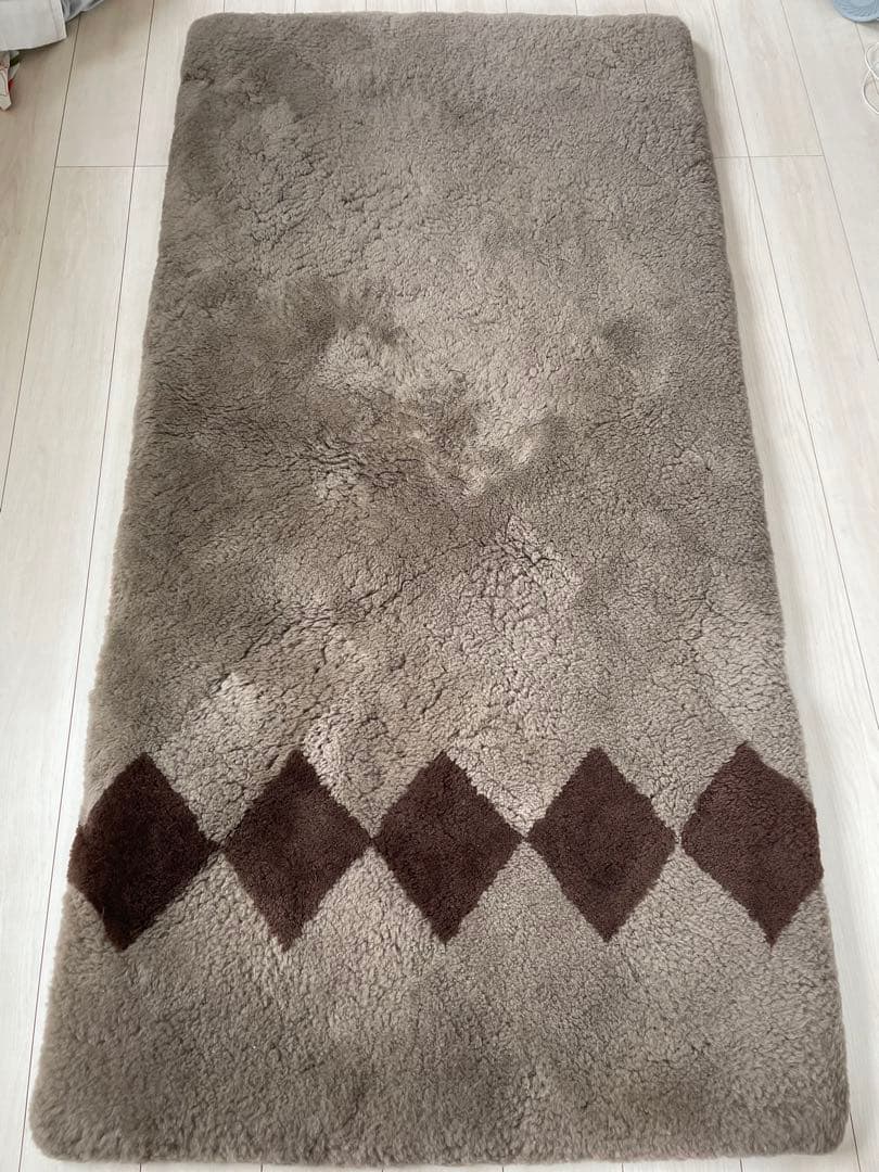 自分まくら　ムートンシーツ　100×200