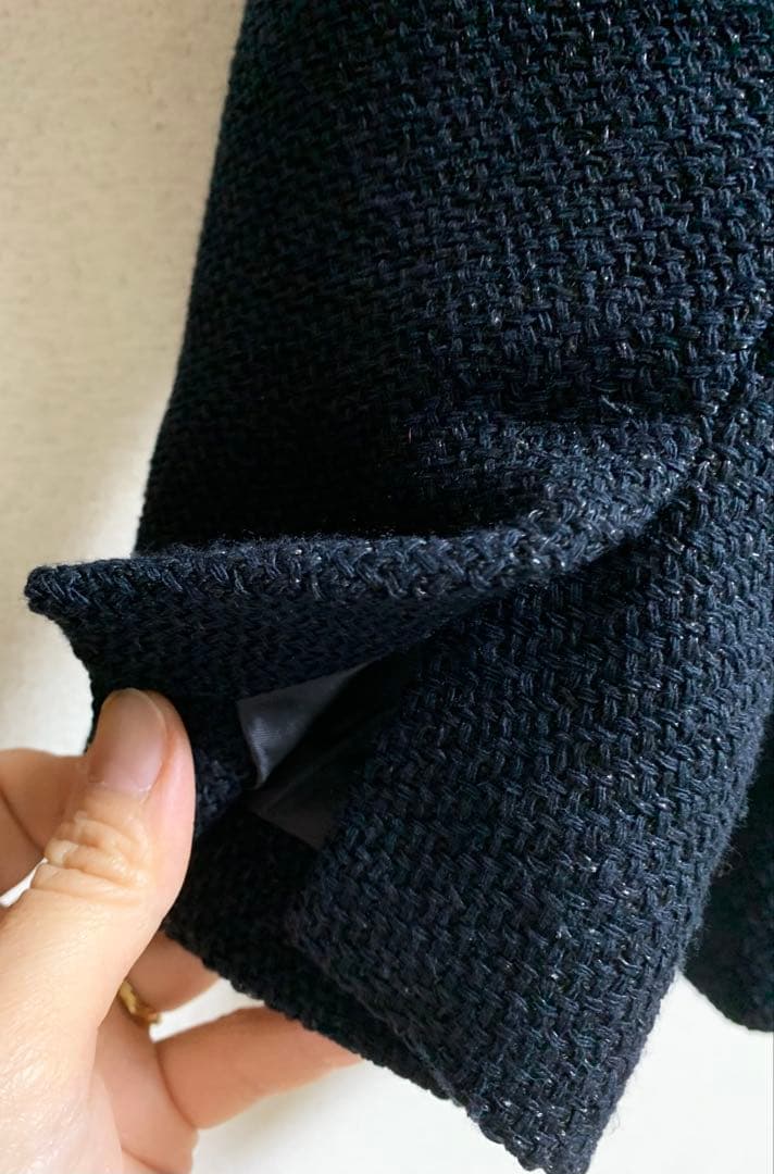 本日値下げアーバンリサーチドアーズ　ツイードVネックロングジャケット　M