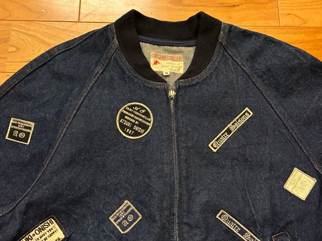 ATSUKI ONISHI アツキオオニシ　デニム　Gジャン 総柄　ワッペン　M