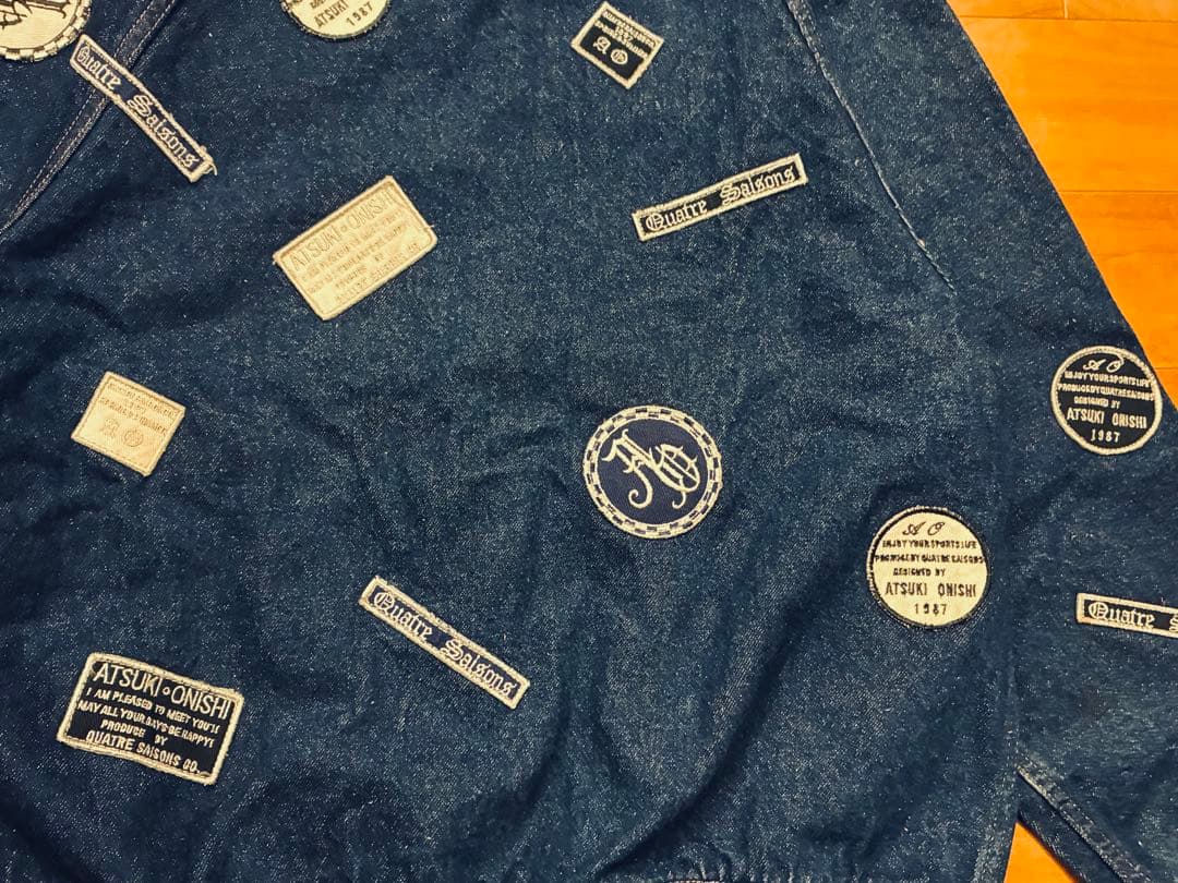 ATSUKI ONISHI アツキオオニシ　デニム　Gジャン 総柄　ワッペン　M