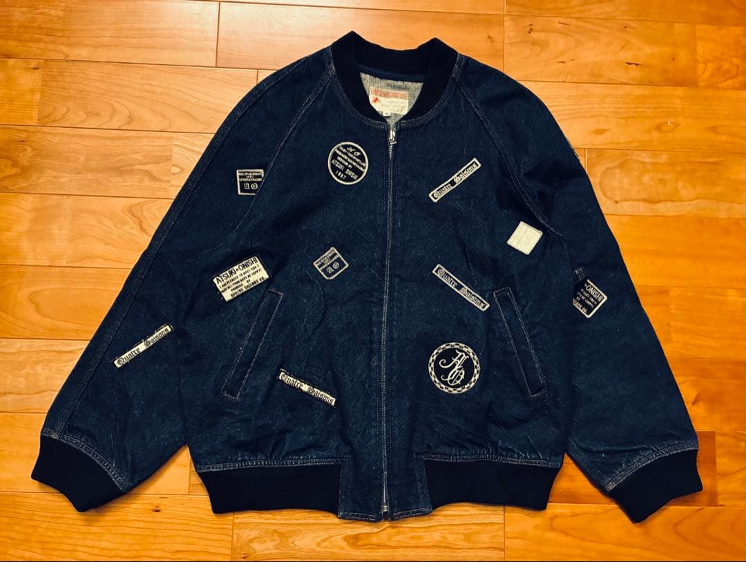 ATSUKI ONISHI アツキオオニシ　デニム　Gジャン 総柄　ワッペン　M