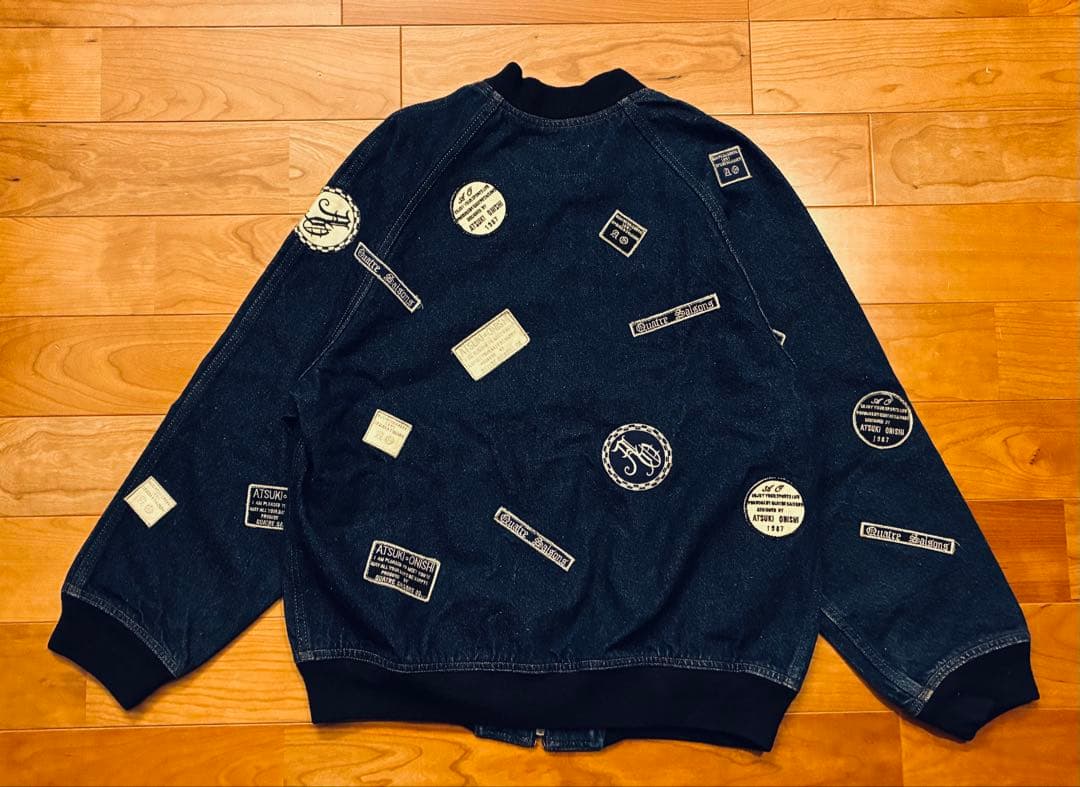 ATSUKI ONISHI アツキオオニシ　デニム　Gジャン 総柄　ワッペン　M