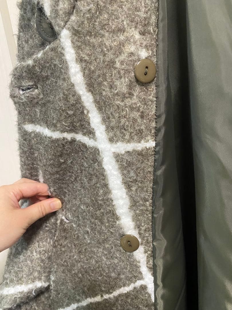 ジャケット・アウター Ameri LITTLE FLARE LINE ART LONG COAT