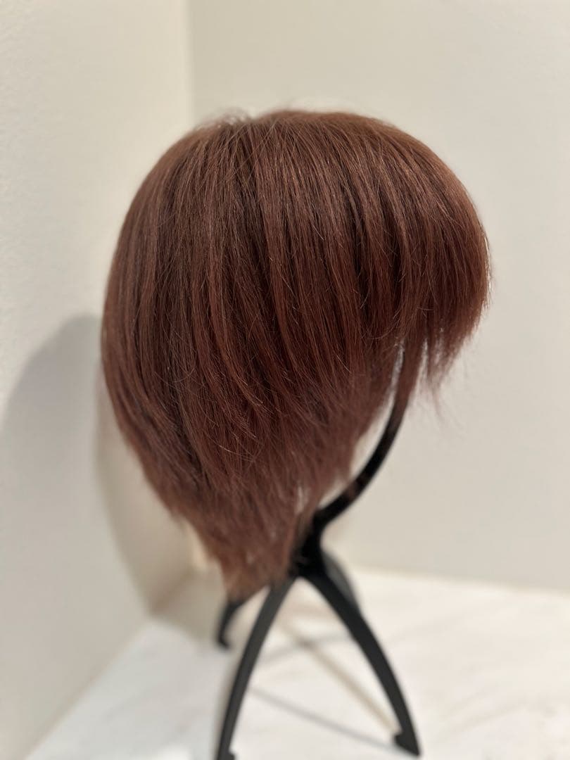 【最終お値下げ！百合子ウィッグ】前髪ありボブ/レミー人毛/アッシュブラウン/M