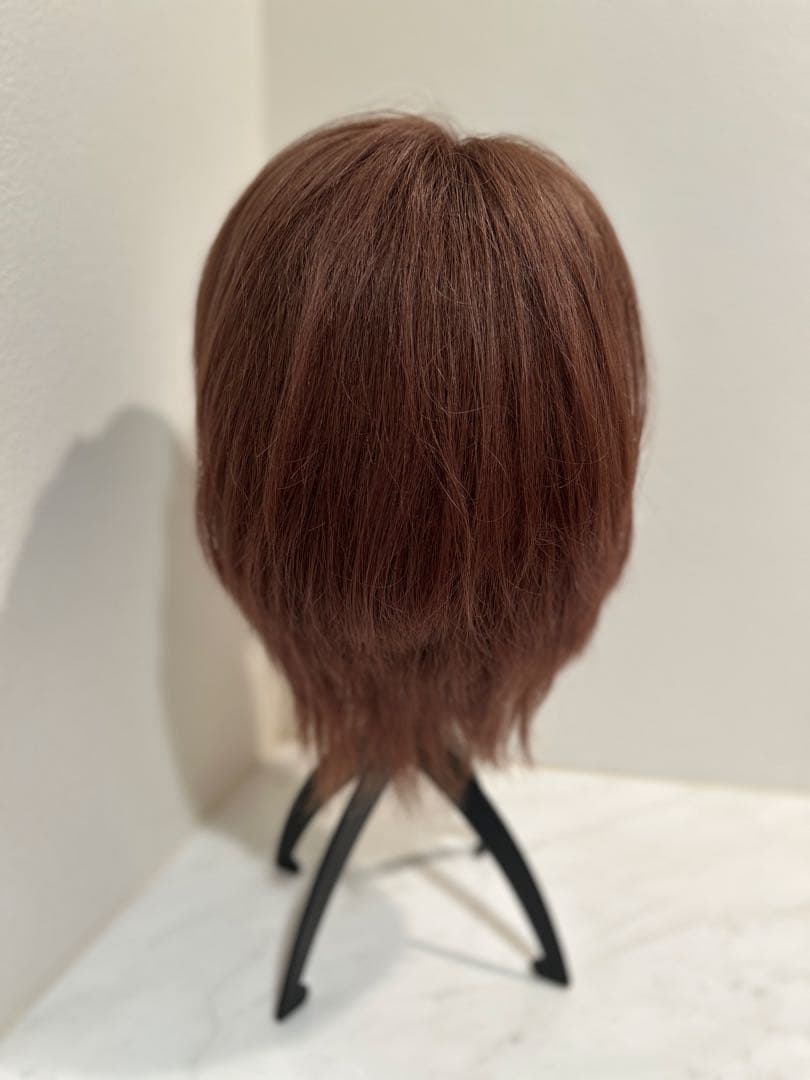 【最終お値下げ！百合子ウィッグ】前髪ありボブ/レミー人毛/アッシュブラウン/M