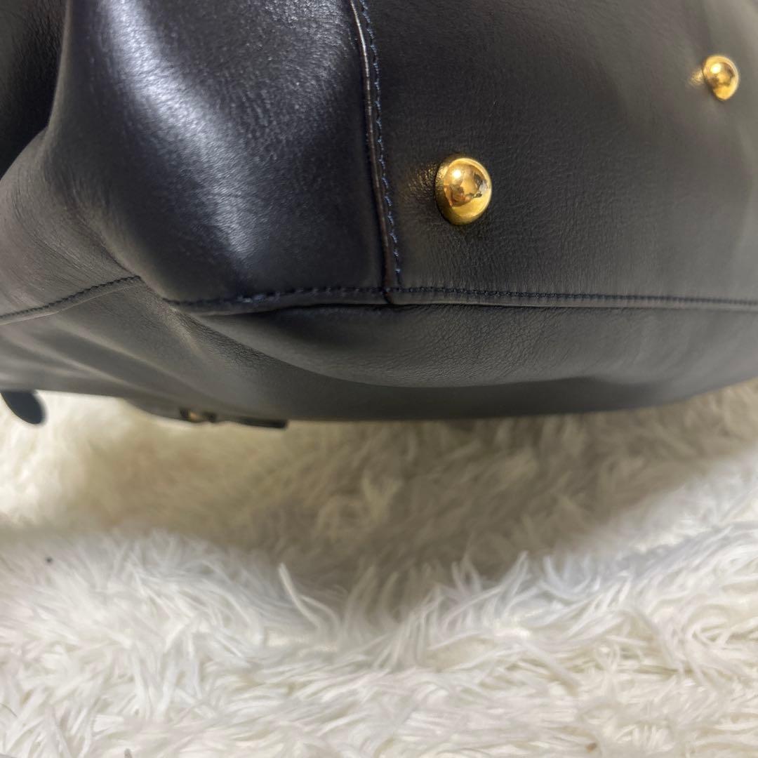 【美品】J&M DAVIDSON 黒 レザー ビジネスバッグ　シグリッド