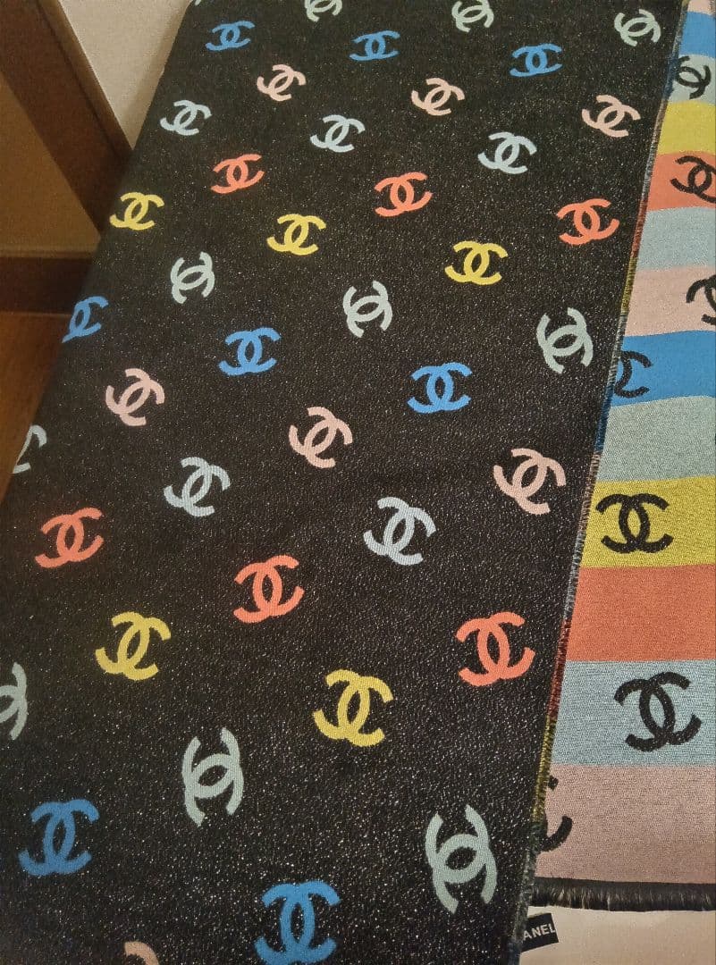 CHANEL カラフルストール、マフラー