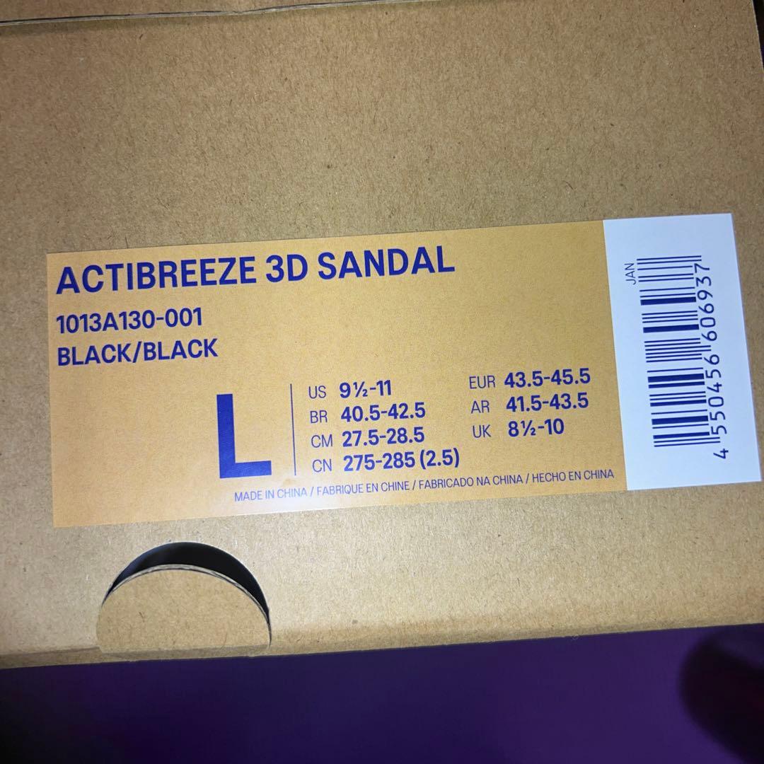 【希少】asics/アシックス ACTIBREEZE 3D SANDAL 黒 L