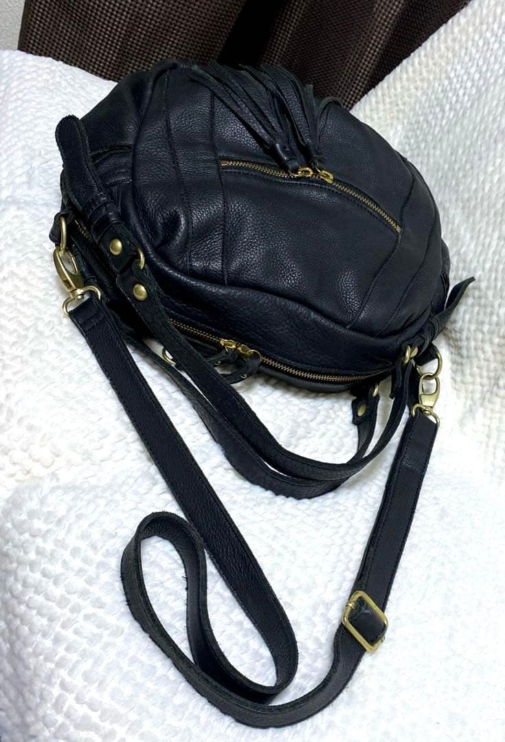 たぁぼぉ様　ear イアパピヨネ 2way ショルダーバッグ トートバッグ 黒