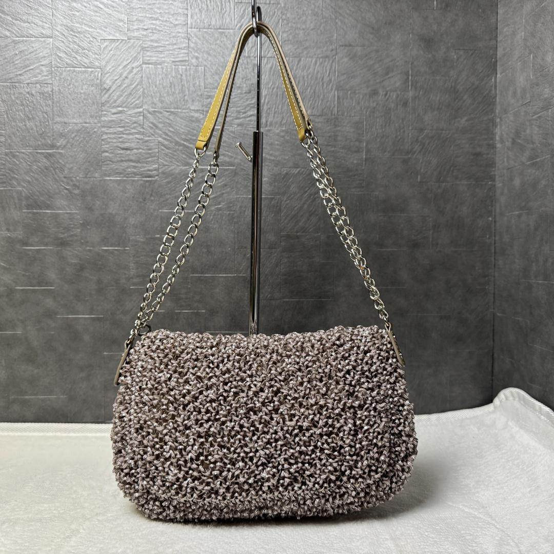 美品☆ANTEPRIMA ワイヤーバッグ　パーティバッグ チェーンショルダー