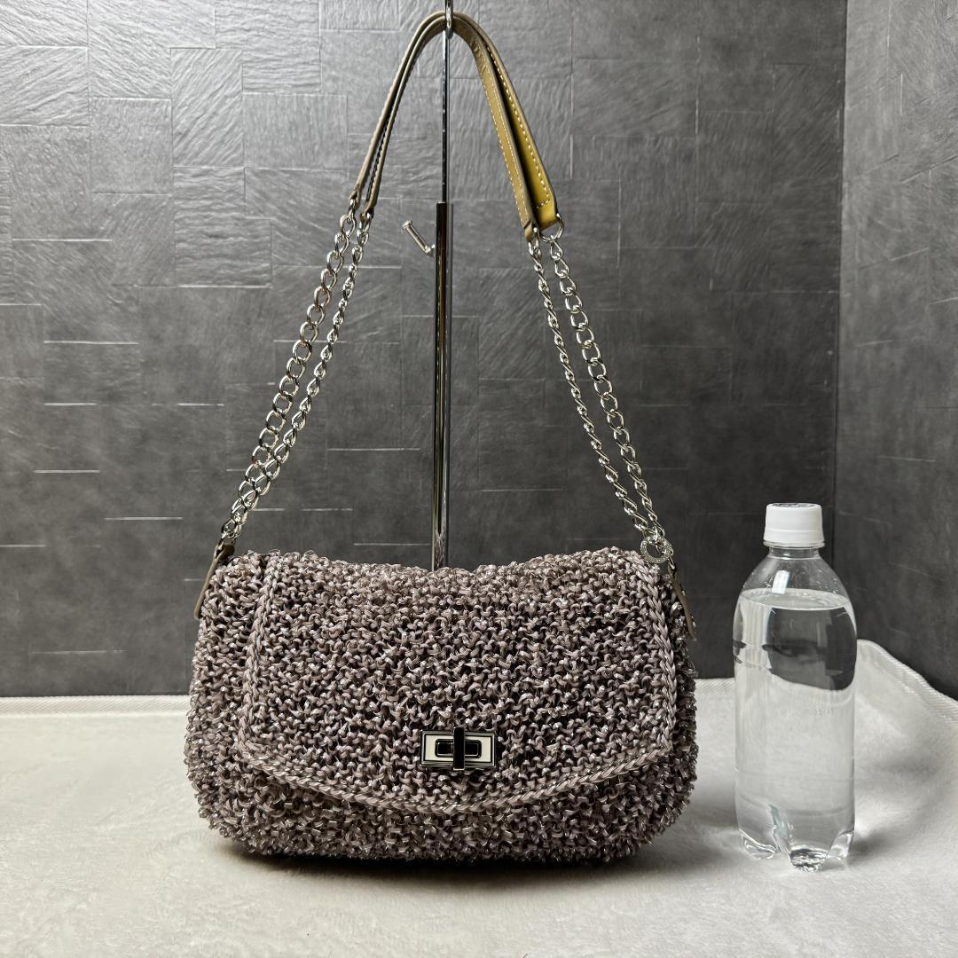 美品☆ANTEPRIMA ワイヤーバッグ　パーティバッグ チェーンショルダー